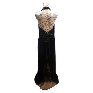 Dave & Johnny Black Velvet Sz 13/14 Vintage Dress